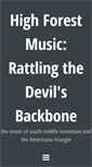 Mobile Screenshot of highforestmusic.com